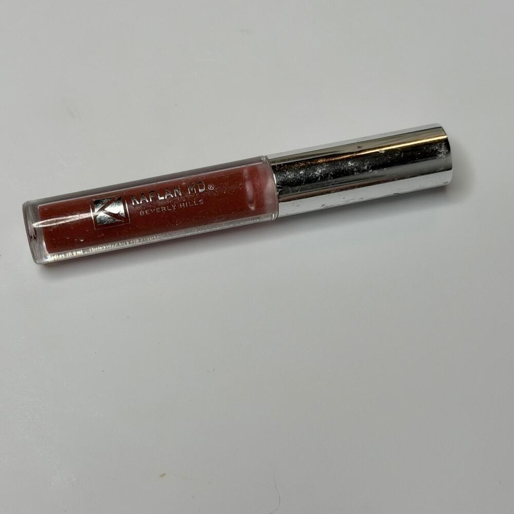 Kaplan MD Lip 20 Treatment Gloss Rosewood Sparkle Brown Travel .02 oz .8ml New